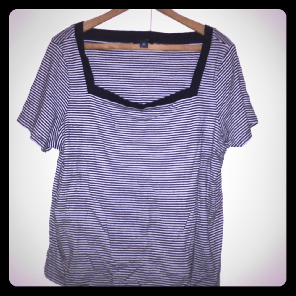 2X Plus Size Chaps Tee - Navy? Black? You decide